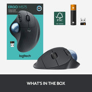 Logitech Ergo M575 Wireless Bluetooth Trackball Mouse for Windows and Mac - Black - SWIFT PERIPHERALS910-005873