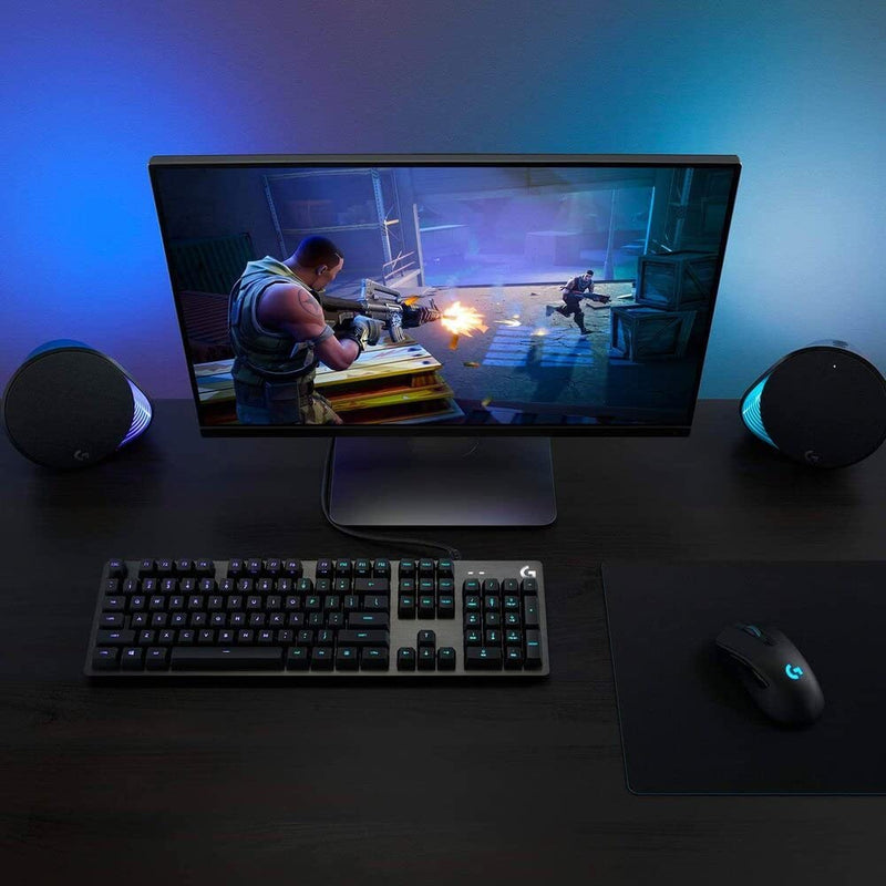 LOGITECH G 512 RGB BACKLIT MECHANICAL WIRED GAMING KEYBOARD WITH GX BLUE - SWIFT PERIPHERALS1092300