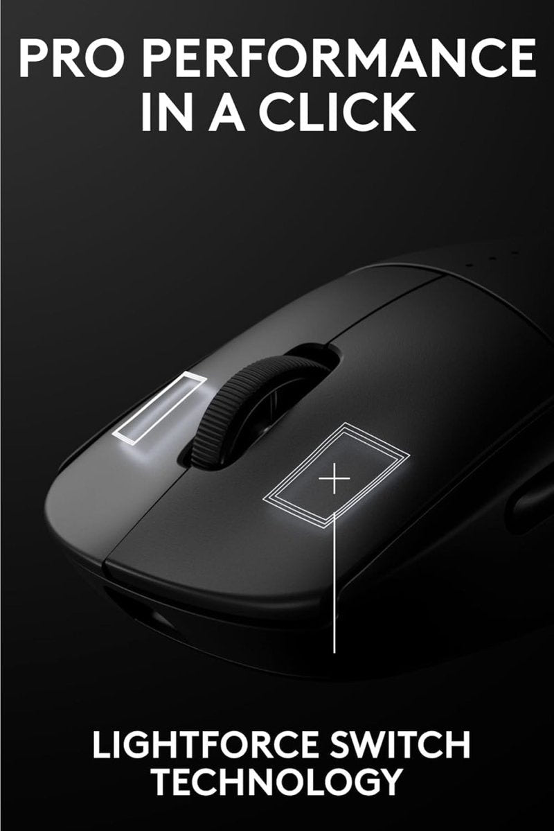 LOGITECH G PRO 2 LIGHTSPEED WIRELESS GAMING MOUSE (BLACK) - SWIFT PERIPHERALS1091277