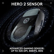 LOGITECH G PRO X SUPERLIGHT 2 DEX LIGHTSPEED WIRELESS GAMING MOUSE - BLACK - SWIFT PERIPHERALS1093447