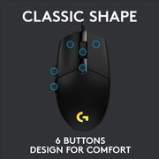 Logitech G102 Lightsync RGB Wired Optical Gaming Mouse - Black - SWIFT PERIPHERALS910-005802