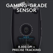 Logitech G102 Lightsync RGB Wired Optical Gaming Mouse - Black - SWIFT PERIPHERALS910-005802