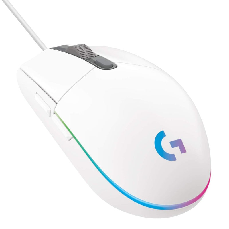LOGITECH G203 LIGHTSYNC WIRED GAMING MOUSE WHITE - SWIFT PERIPHERALS1083652