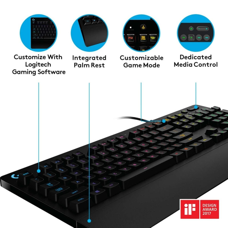 LOGITECH G213 PRODIGY GAMING KEYBOARD - SWIFT PERIPHERALS100990