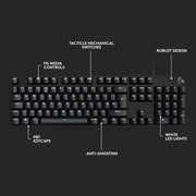 LOGITECH G413 SE FULL - SIZE MECHANICAL GAMING WIRED KEYBOARD - SWIFT PERIPHERALS1082812