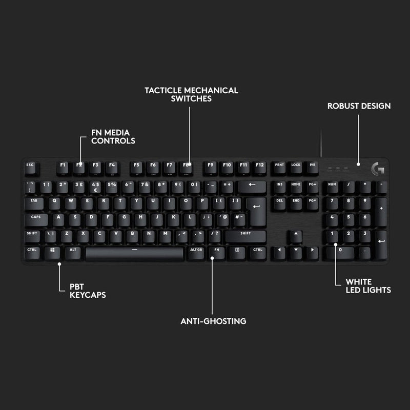 LOGITECH G413 SE FULL - SIZE MECHANICAL GAMING WIRED KEYBOARD - SWIFT PERIPHERALS1082812