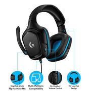 LOGITECH G431 GAMING HEADPHONE BLACK - SWIFT PERIPHERALS1091492