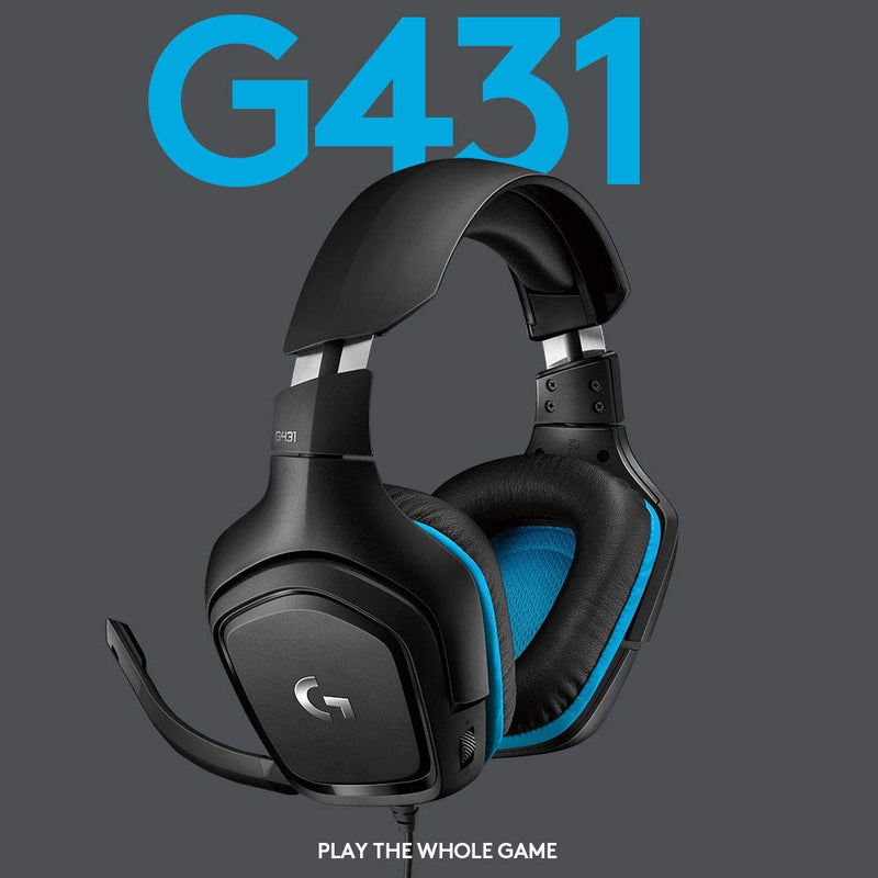 LOGITECH G431 GAMING HEADPHONE BLACK - SWIFT PERIPHERALS1091492