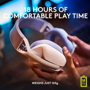 LOGITECH G435 LIGHTSPEED WIRELESS GAMING HEADSET - WHITE - SWIFT PERIPHERALS1090450