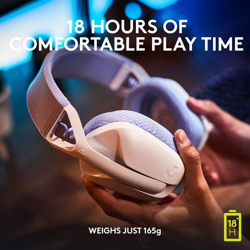 LOGITECH G435 LIGHTSPEED WIRELESS GAMING HEADSET - WHITE - SWIFT PERIPHERALS1090450