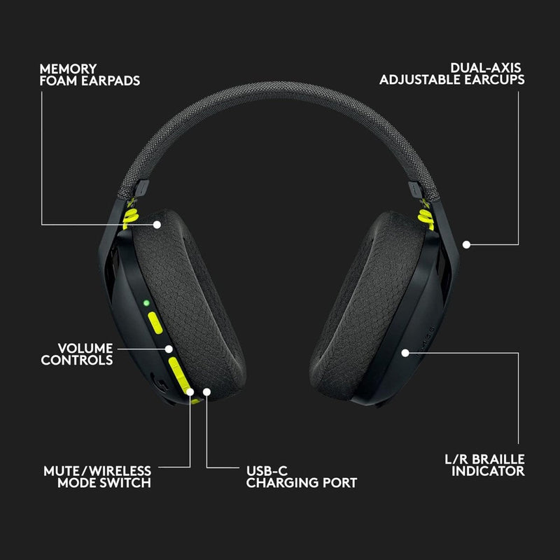 LOGITECH G435 ULTRA - LIGHT WIRELESS BLUETOOTH GAMING HEADPHONES - SWIFT PERIPHERALS1091655
