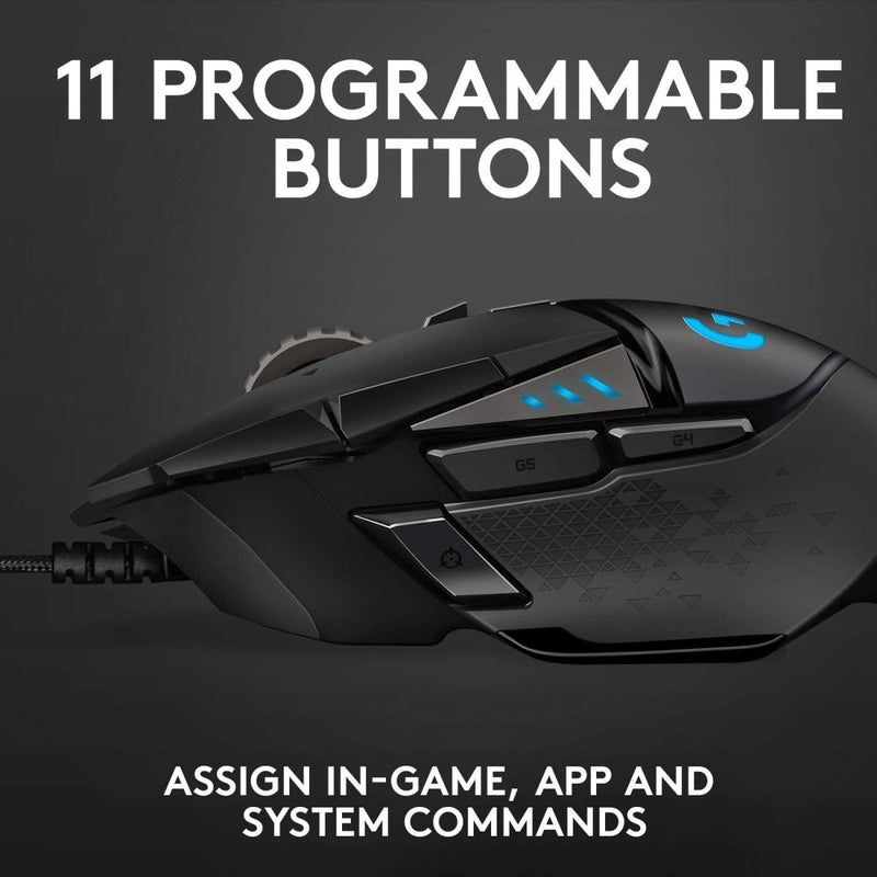 LOGITECH G502 HERO GAMING MOUSE - SWIFT PERIPHERALS101374
