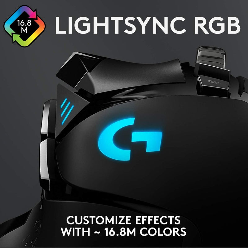 Logitech G502 Hero Wired 25K Sensor Gaming Mouse with Adjustable DPI Up to 25600 On - Board Memory and 11 Programmable Buttons - SWIFT PERIPHERALS910-005472