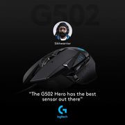 Logitech G502 Hero Wired 25K Sensor Gaming Mouse with Adjustable DPI Up to 25600 On - Board Memory and 11 Programmable Buttons - SWIFT PERIPHERALS910-005472