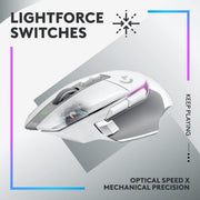LOGITECH G502 X PLUS LIGHTSPEED RGB WIRELESS GAMING MOUSE (WHITE) - SWIFT PERIPHERALS1090445