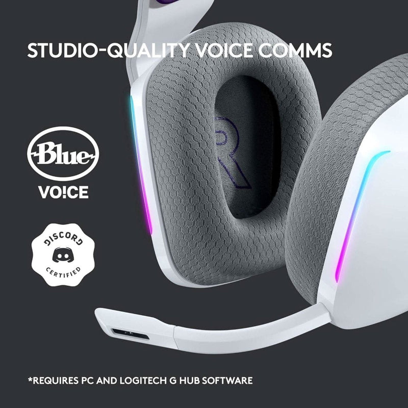 LOGITECH G733 LIGHTSPEED WIRELESS RGB HEADPHONES WHITE - SWIFT PERIPHERALS1092114