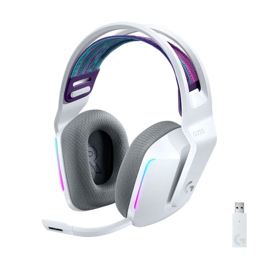 LOGITECH G733 LIGHTSPEED WIRELESS RGB HEADPHONES WHITE - SWIFT PERIPHERALS1092114