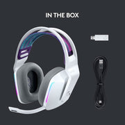 LOGITECH G733 LIGHTSPEED WIRELESS RGB HEADPHONES WHITE - SWIFT PERIPHERALS1092114