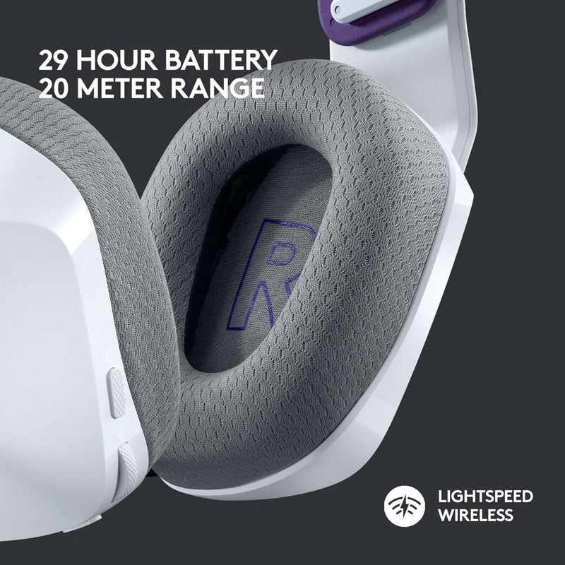 LOGITECH G733 LIGHTSPEED WIRELESS RGB HEADPHONES WHITE - SWIFT PERIPHERALS1092114