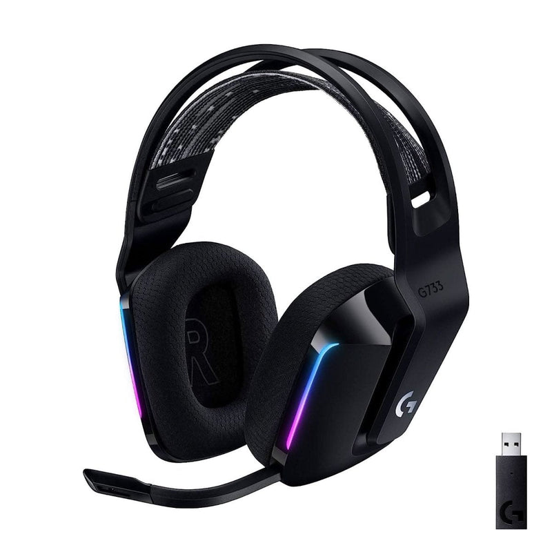 LOGITECH G733 RGB WIRELESS GAMING HEADPHONE BLACK - SWIFT PERIPHERALS1085313