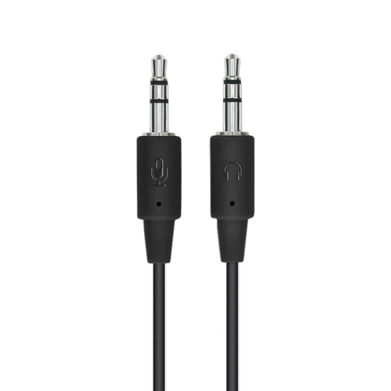 Logitech H110 3.5mm Wired Dual Plug Computer Stereo Headset with Mic - Black - SWIFT PERIPHERALS981-000459