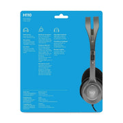 LOGITECH H110 WIRED HEADPHONES WITH MIC - SWIFT PERIPHERALS108000