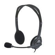 Logitech H111 3.5mm Wired Stereo Headset with 180° Rotating Microphone - Black - SWIFT PERIPHERALS981-000588