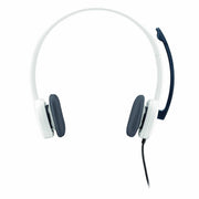 Logitech H150 3.5mm Wired Stereo Headset with Noise - Cancelling Microphone - White - SWIFT PERIPHERALS981-000453
