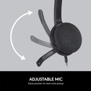 LOGITECH H340 WIRED HEADPHONES WITH MIC - SWIFT PERIPHERALS1082808