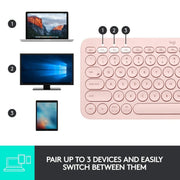 Logitech K380 Bluetooth Wireless Multi - Device Black Keyboard with Up to 3 Devices Connectivity and 2 Year Battery Life - SWIFT PERIPHERALS920-007596