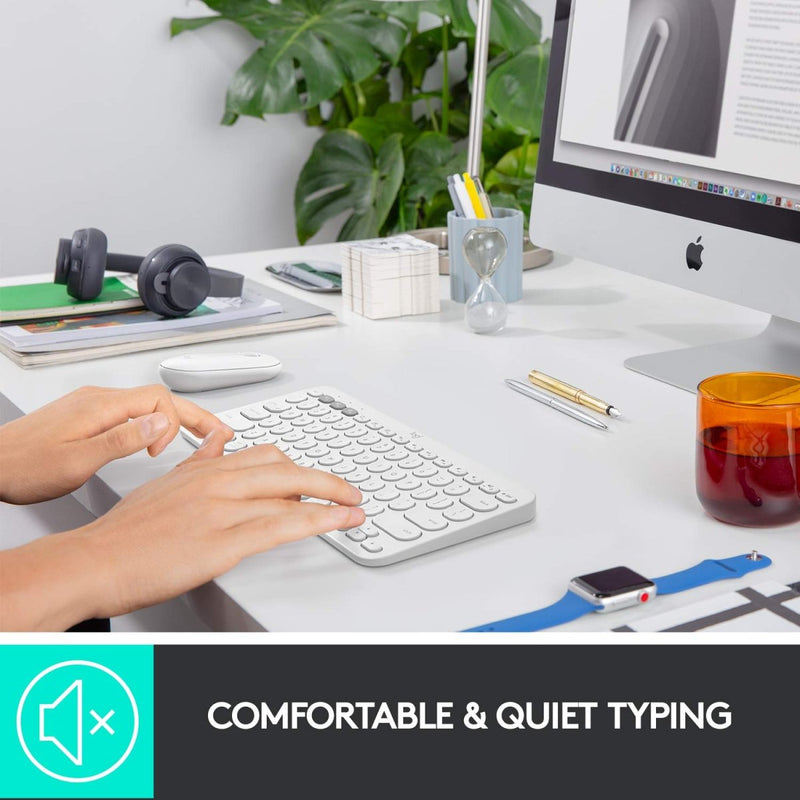 Logitech K380 Bluetooth Wireless Multi - Device Black Keyboard with Up to 3 Devices Connectivity and 2 Year Battery Life - SWIFT PERIPHERALS920-007596
