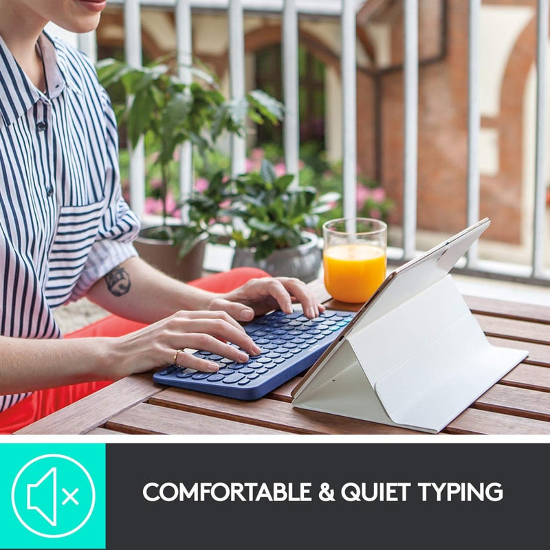 Logitech K380 Bluetooth Wireless Multi - Device Black Keyboard with Up to 3 Devices Connectivity and 2 Year Battery Life - SWIFT PERIPHERALS920-007596