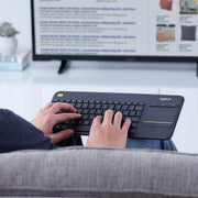 Logitech K400 Plus 2.4 GHz Wireless Keyboard with Built - in Touchpad - Black - SWIFT PERIPHERALS920-007165