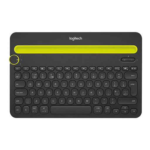 Logitech K480 Wireless Multi - Device Keyboard Black with Bluetooth Connectivity Up to 10m Range - SWIFT PERIPHERALSK480