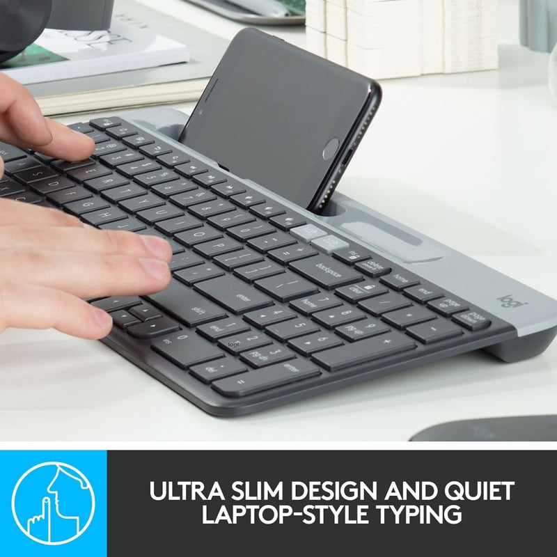 LOGITECH K580 SLIM MULTI DEVICE WIRELESS KEYBOARD - SWIFT PERIPHERALS106582