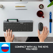LOGITECH K580 SLIM MULTI - DEVICE WIRELESS KEYBOARD GRAPHITE - SWIFT PERIPHERALS920-009210