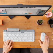 LOGITECH K580 SLIM MULTI - DEVICE WIRELESS KEYBOARD OFFWHITE - SWIFT PERIPHERALS920-009211