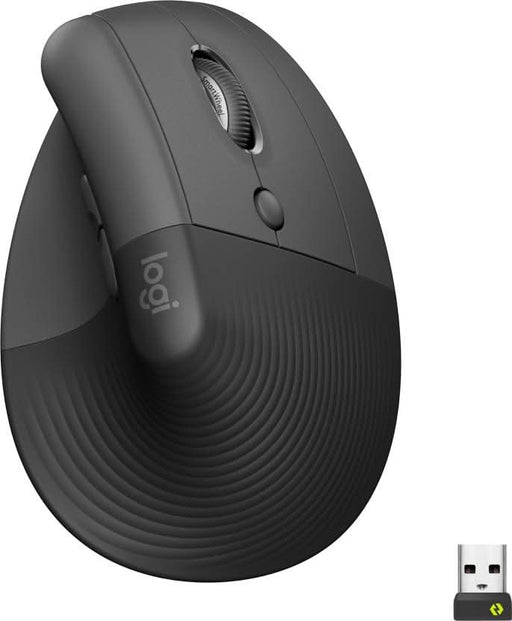 LOGITECH LIFT VERTICAL ERGONOMIC MOUSE WIRELESS GRAPHITE - SWIFT PERIPHERALS1091102