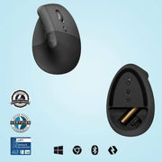 LOGITECH LIFT VERTICAL ERGONOMIC MOUSE WIRELESS GRAPHITE - SWIFT PERIPHERALS1091102