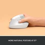 LOGITECH LIFT VERTICAL ERGONOMIC MOUSE WIRELESS PALEGREY - SWIFT PERIPHERALS1086375
