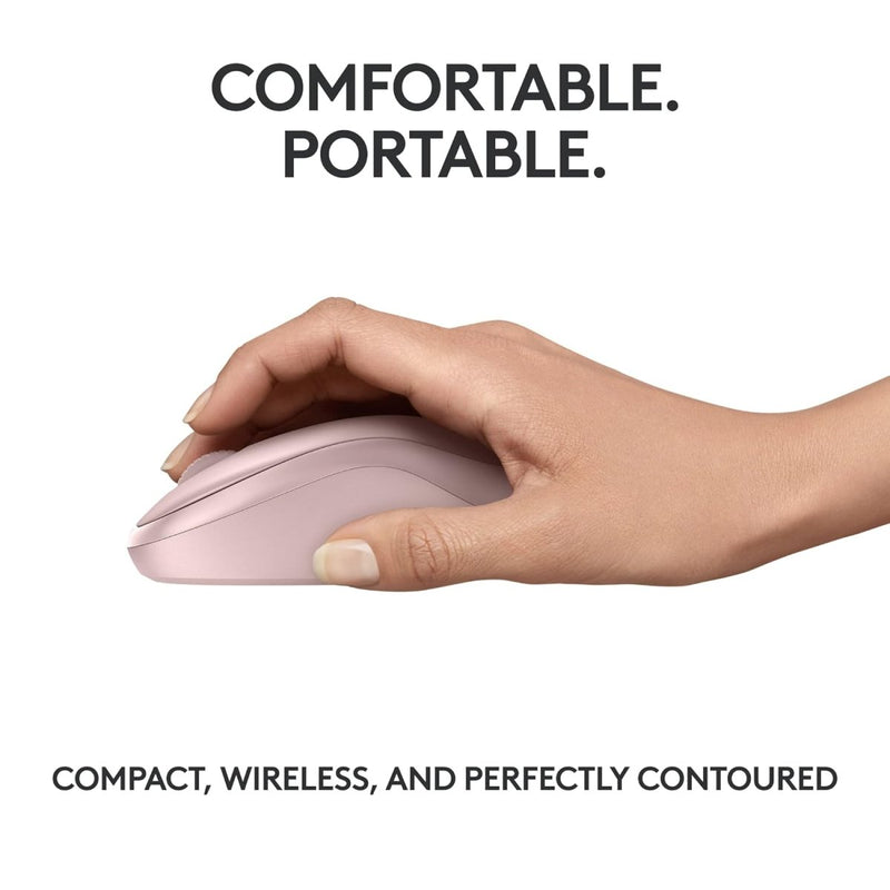 LOGITECH M240 SILENT BLUETOOTH MOUSE, WIRELESS ROSE - SWIFT PERIPHERALS1089758