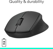 LOGITECH M330 WIRELESS BLACK MOUSE - SWIFT PERIPHERALS101421
