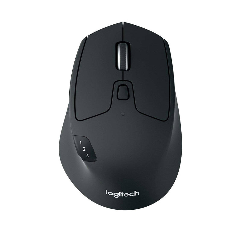 Logitech M720 Triathlon Multi - Device Optical 2.4 GHz Wireless Bluetooth Mouse - Black - SWIFT PERIPHERALSM720