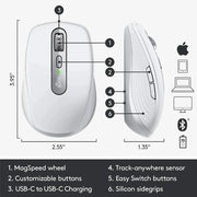 Logitech Master Series MX Anywhere 3 for Mac Wireless Mouse - SWIFT PERIPHERALS‎910-005995