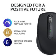 Logitech Master Series MX Anywhere 3S 8000 DPI Compact Wireless Mouse - Graphite - SWIFT PERIPHERALS910-006932