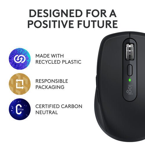 Logitech Master Series MX Anywhere 3S 8000 DPI Compact Wireless Mouse - Graphite - SWIFT PERIPHERALS910-006932