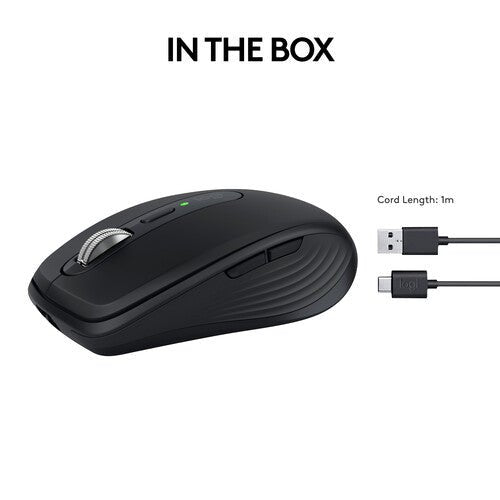 Logitech Master Series MX Anywhere 3S 8000 DPI Compact Wireless Mouse - Graphite - SWIFT PERIPHERALS910-006932