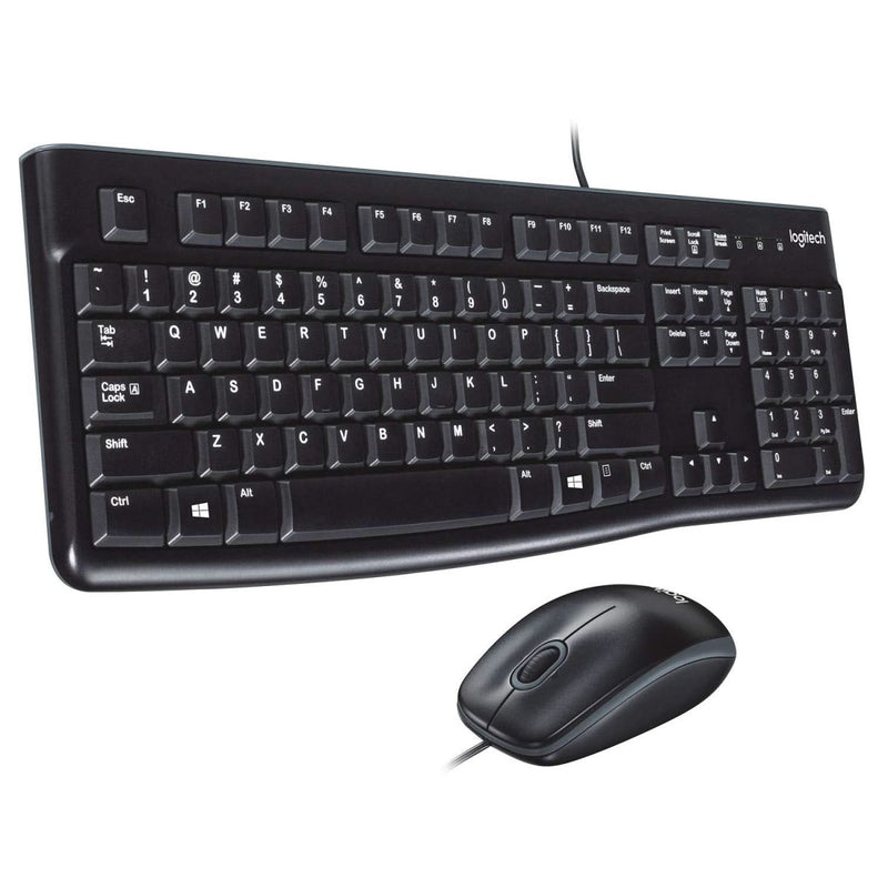 LOGITECH MK120 WIRED USB KEYBOARD AND MOUSE COMBO - SWIFT PERIPHERALS100940