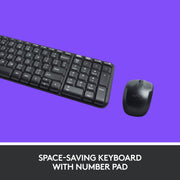 LOGITECH MK220 COMPACT WIRELESS KEYBOARD AND MOUSE COMBO - SWIFT PERIPHERALS100953