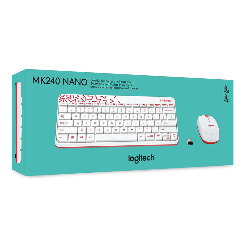 LOGITECH MK240 NANO USB WIRELESS KEYBOARD AND MOUSE SET - SWIFT PERIPHERALS100954